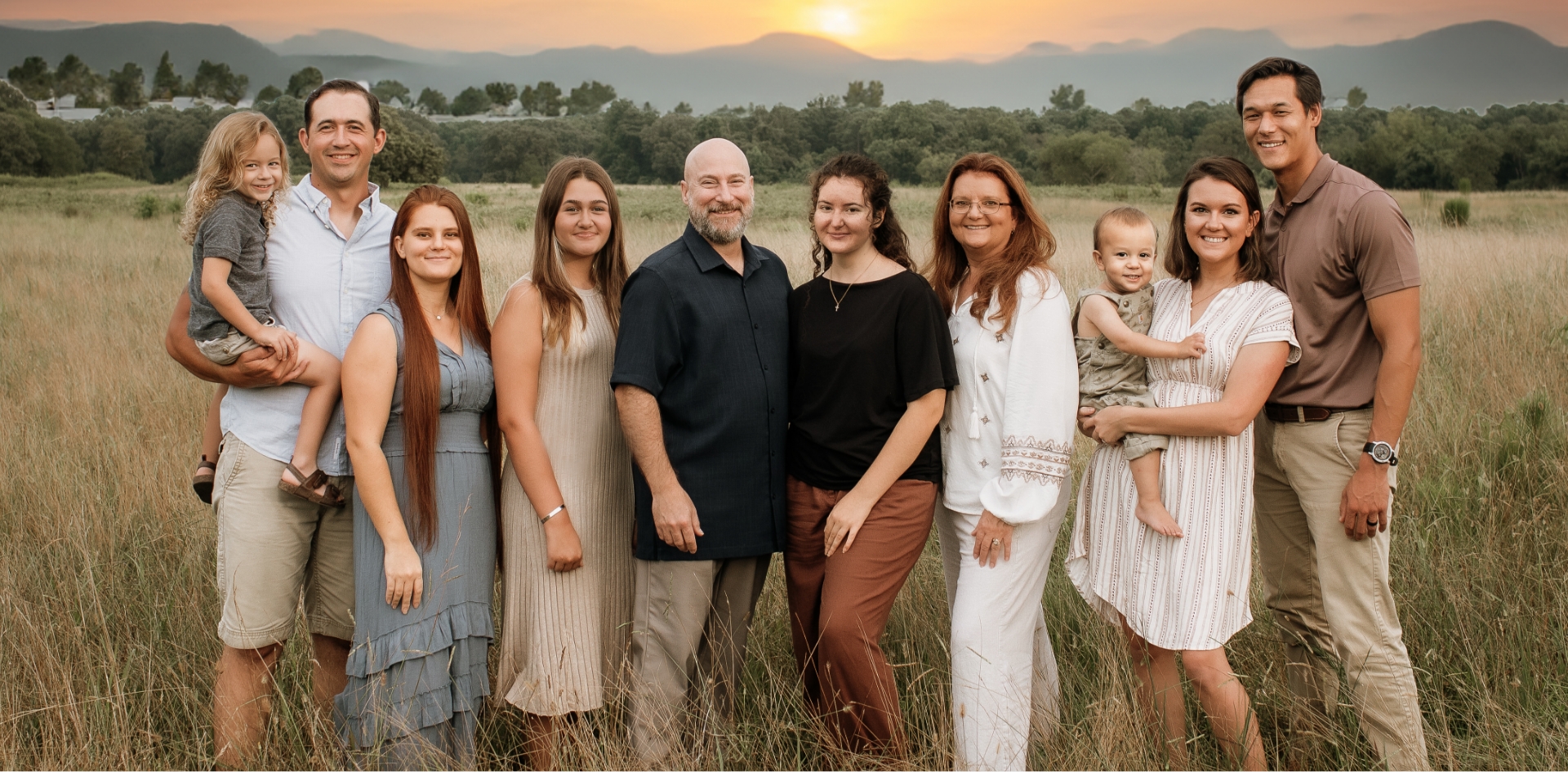 Dr Schwab with her family